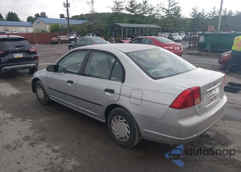 2002 Honda Civic Dx from USA, damaged, VIN 2HGES16192H578040
